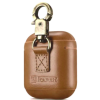 Θήκη Apple AirPods 2nd Gen / 1st Gen - iCarer Vintage Δερμάτινη με Γάντζο - Light Brown (IAP032-GG)