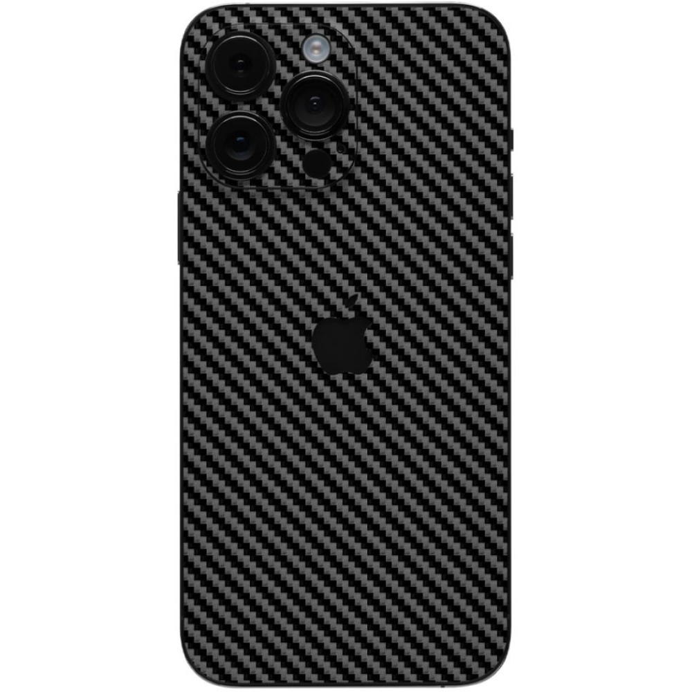 Αυτοκόλλητο Skin Προστασίας Πλάτης iPhone Gams Premium Vinyl Skin Back Plate - Carbon Fiber Black (GAMS-VNL-SKIN-CFB-001)