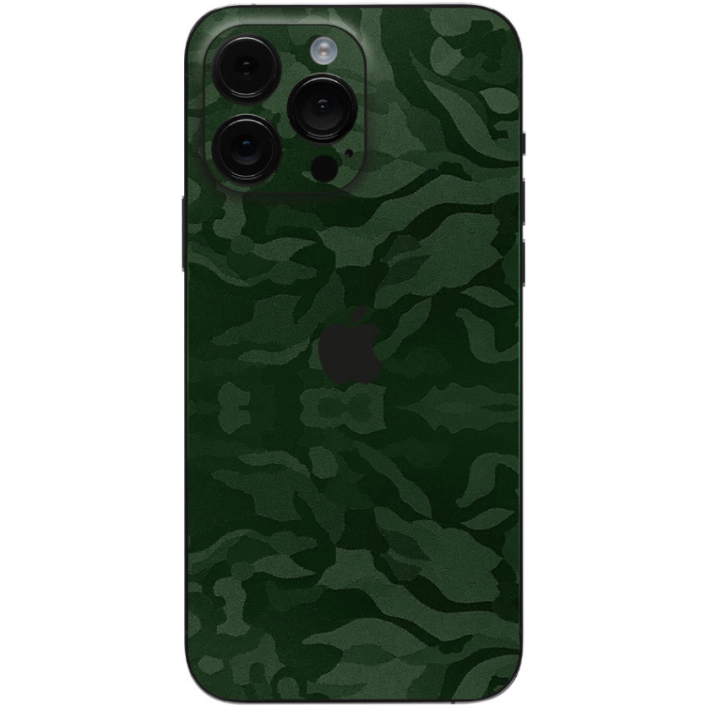 Αυτοκόλλητο Skin Προστασίας Πλάτης iPhone Gams Premium Vinyl Skin Back Plate - Camo Green (GAMS-VNL-SKIN-CG-001)