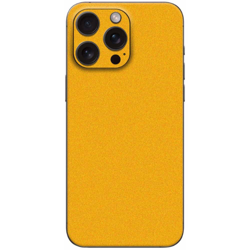 Αυτοκόλλητο Skin Προστασίας Πλάτης - Apple iPhone 15 Pro - Gams Premium Vinyl Skin Back Plate - Yellow Satin (GAMS-VNL-SKIN-YS-001-076)