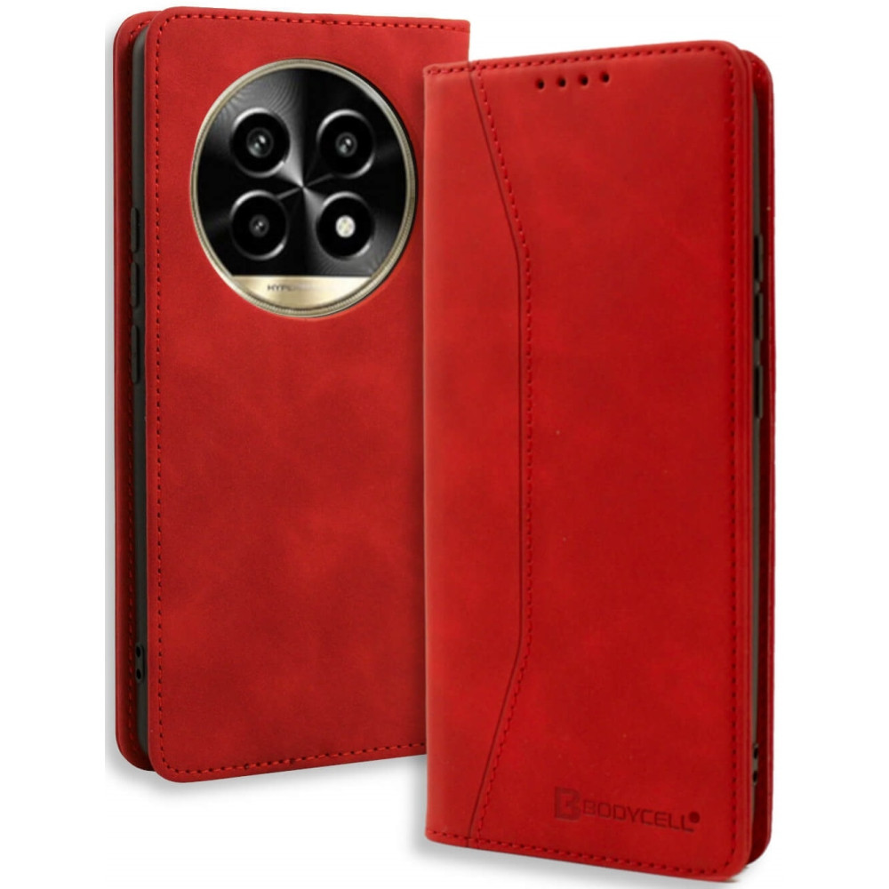 Θήκη Realme 13 Pro / 13 Pro Plus - Bodycell Book Case Πορτοφόλι - Red (5206015079290)