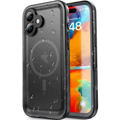 Θήκη Apple iPhone 16 - Tech-Protect Shellbox IP68 Full Body 360° Ανθεκτική Αδιάβροχη με MagSafe - Black (5906302375172)