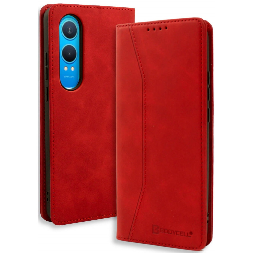 Θήκη OnePlus Nord CE4 Lite - Bodycell Book Case Πορτοφόλι - Red (5206015079177)