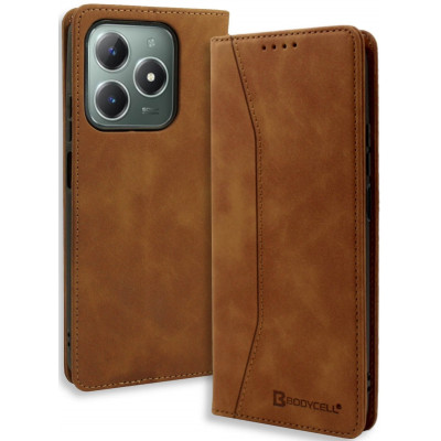 Θήκη Realme C61 / C63 4G - Bodycell Book Case Πορτοφόλι - Brown (5206015079313)