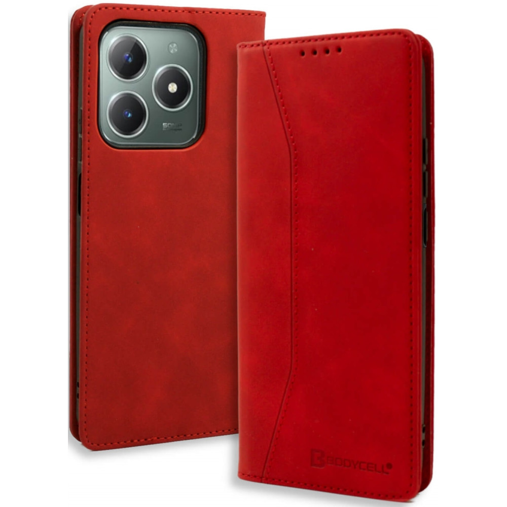 Θήκη Realme C61 / C63 4G - Bodycell Book Case Πορτοφόλι - Red (5206015079320)