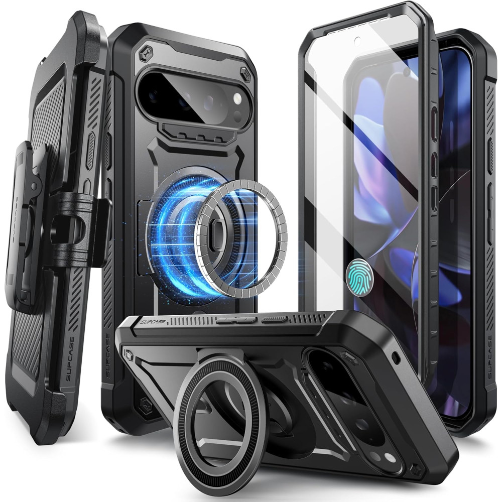 Θήκη Google Pixel 9 Pro XL - Supcase Unicorn Beetle Pro Mag Ανθεκτική με MagSafe - Black (843439151550)
