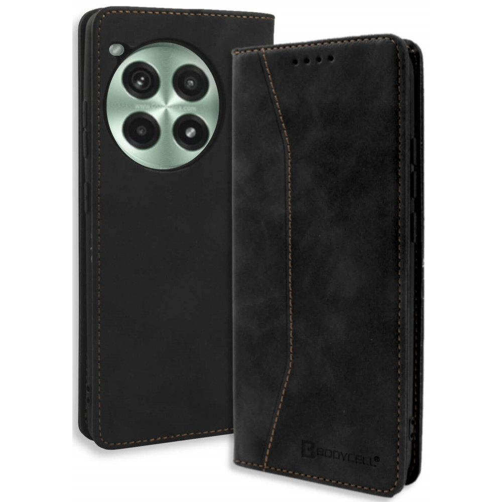 Θήκη OnePlus Ace 3 Pro - Bodycell Book Case Πορτοφόλι - Black (5206015078781)
