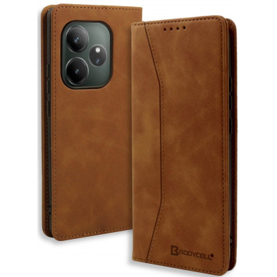 Θήκη Realme GT 6 / GT 6T - Bodycell Book Case Πορτοφόλι - Brown (5206015079375)