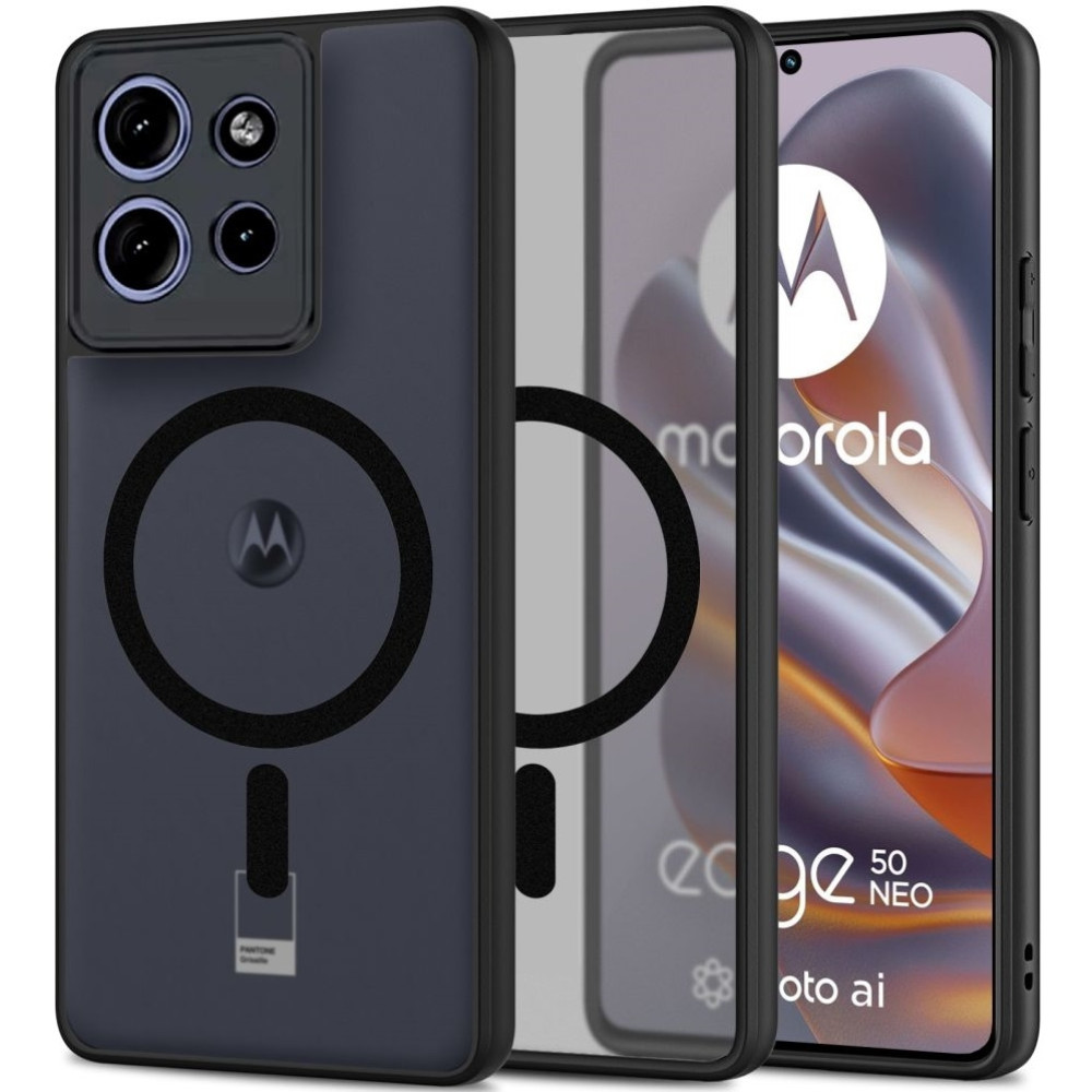 Θήκη Motorola Edge 60 Neo / Edge 50 Neo - Tech-Protect MagMat Σκληρή Ημιδιάφανη με MagSafe - Black (5906302377343)