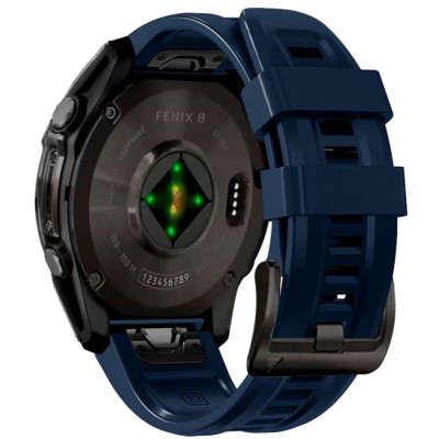 Λουράκι Garmin Fenix 3/5X/3HR/5X Plus/6X/6X Pro/7X/8 (51mm) - Tech-Protect Silicone Σιλικόνης - Navy Blue (5906302376896)