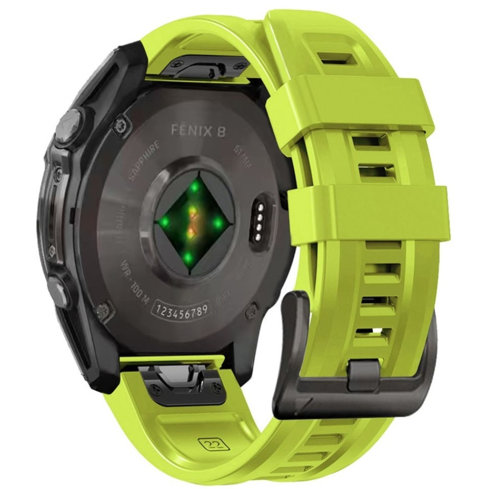 Λουράκι Garmin Fenix 3/5X/3HR/5X Plus/6X/6X Pro/7X/8 (51mm) - Tech-Protect Silicone Σιλικόνης - Lime (5906302376889)