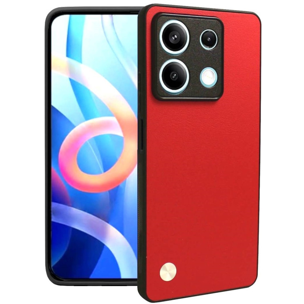 Θήκη Xiaomi Redmi Note 13 Pro 5G / Poco X6 - Bodycell Vegan Cover Σκληρή - Red (5206015078002)