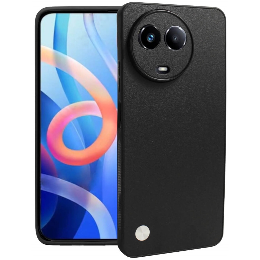 Θήκη Realme 11 5G / 11x - Bodycell Vegan Cover Σκληρή - Black (5206015076138)