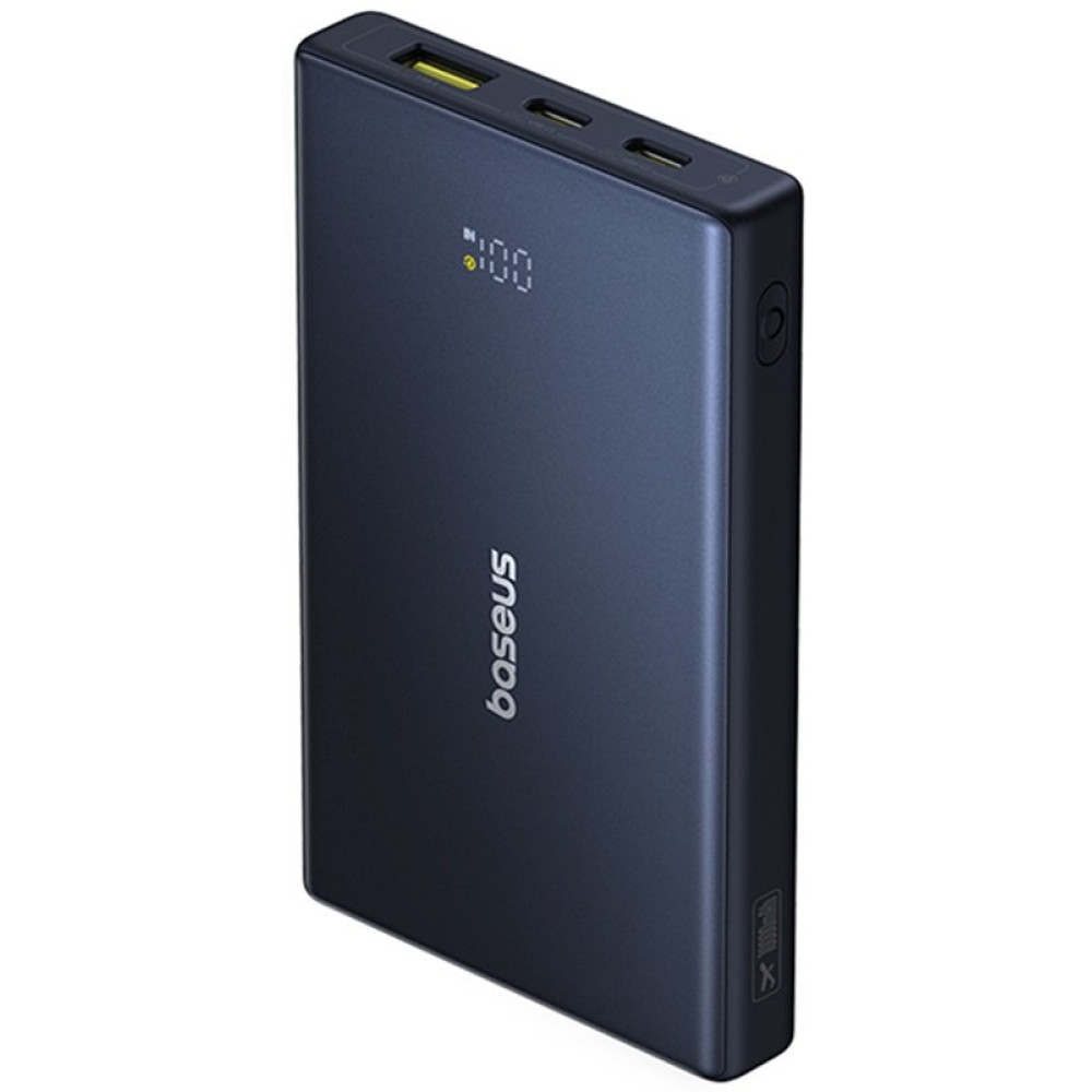 PowerBank Baseus PicoGo με Ψηφιακή Οθόνη LED με 1 x USB-A / 2 x Type-C 10.000mAh 20W - Cosmic Black (P10076801123-00)