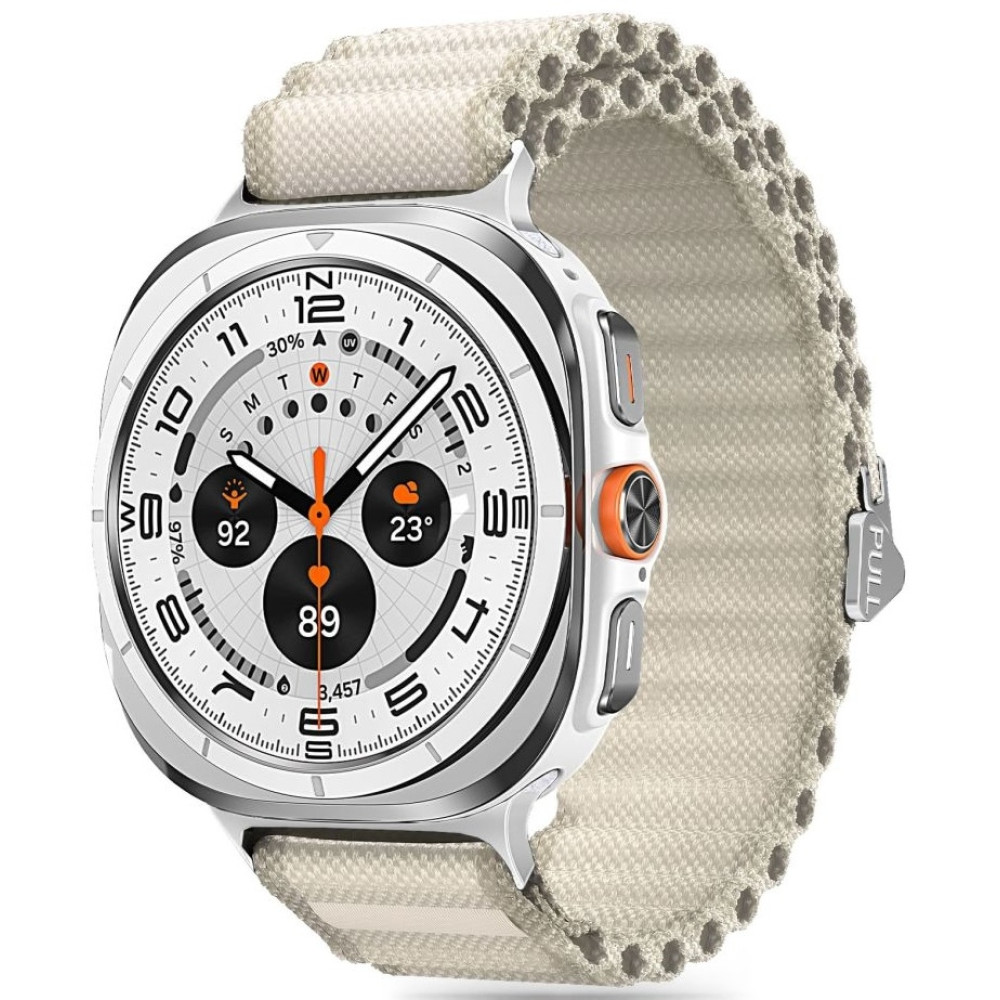 Λουράκι Samsung Galaxy Watch Ultra 2025 / 2024 47mm - Tech-Protect Weave Pro - Crayon White (5906302376360)