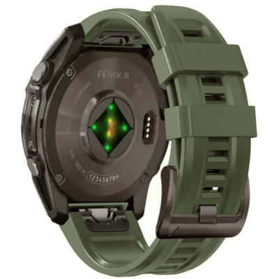 Λουράκι Garmin Fenix 5/6/6 Pro/7/8/E (47mm) - Tech-Protect Silicone Σιλικόνης - Army Green (5906302377220)