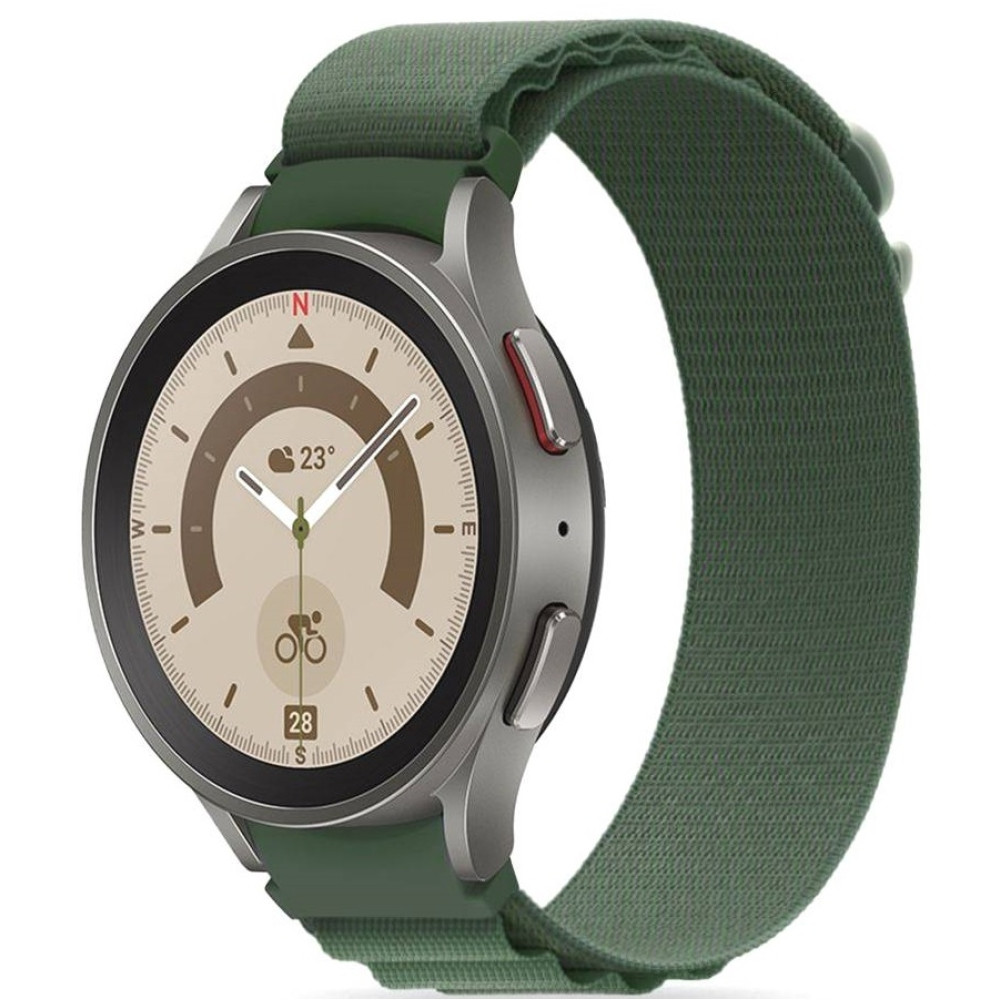 Λουράκι Samsung Galaxy Watch FE / 7 / 6 / 5 / 5 Pro / Watch 4 / Classic 4 (47/46/45/44/43/42/40mm) - Tech-Protect Nylon Pro - Military Green (9490713930281)