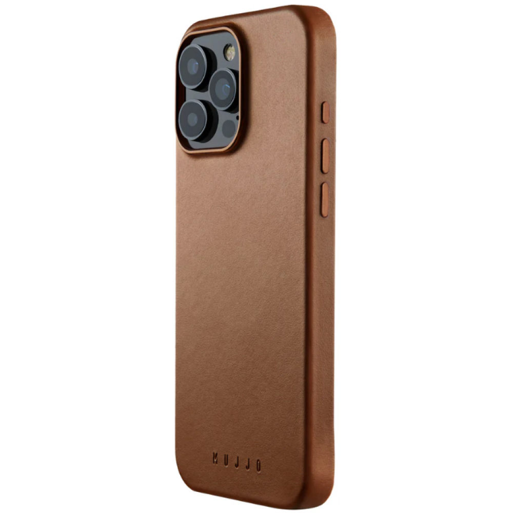 Θήκη Apple iPhone 16 Pro Max - MUJJO Full Leather Case Δερμάτινη με MagSafe - Tan (MUJJO-CL-055-TN)