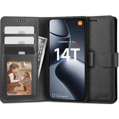Θήκη Xiaomi 14T Pro - Tech-Protect Wallet Πορτοφόλι - Black (5906302371280)