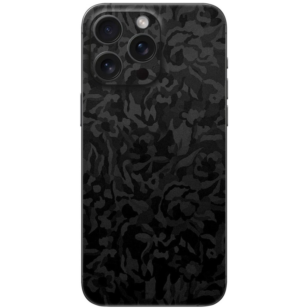 Αυτοκόλλητο Skin Προστασίας Πλάτης - Apple iPhone 16 Pro Max - Gams Premium Vinyl Skin Back Plate - Camo Black (GAMS-VNL-SKIN-CB-001-083)