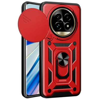 Θήκη Realme 13 Pro / 13 Pro Plus - Bodycell Armor Slide Ανθεκτική με Κάλυμμα για την Κάμερα & Μεταλλικό Ring Holder - Red (5206015078705)