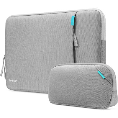 Tomtoc Defender A13 Laptop Sleeve Kit - Σετ Θήκη για Laptop 16'' και Accessory Pouch Θήκη για Αξεσουάρ - Gray (A13F2GW)
