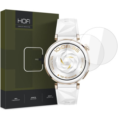 Αντιχαρακτικό Γυαλί Προστασίας Huawei Watch GT 5 Pro 42mm - Hofi Premium Pro+ Tempered Glass Οθόνης - 2 Τεμάχια - Clear (5906302371167)