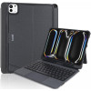 Θήκη Apple iPad Pro 11" 2025 / 2024 - Buddi Thorn Keyboard Case με Υποδοχή για Apple Pencil και Αποσπώμενο Μαγνητικό Πληκτρολόγιο Bluetooth - Black (8719246455612)