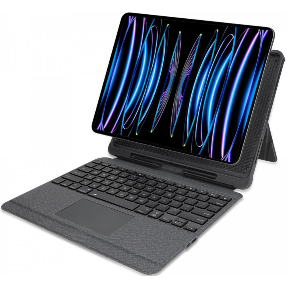 Θήκη Apple iPad Air 13" 2025 / 2024 - Buddi Thorn Keyboard Case με Υποδοχή για Apple Pencil και Αποσπώμενο Μαγνητικό Πληκτρολόγιο Bluetooth - Black (8719246455605)