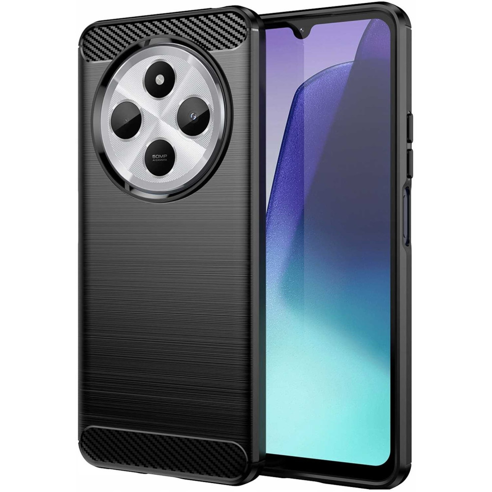 Θήκη Xiaomi Redmi 14C / Poco C75 Spacecase Carbon Σιλικόνης - Black (5905719113124)