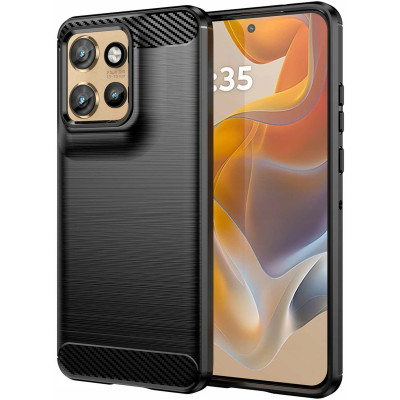 Θήκη Motorola Edge 50 Neo / ThinkPhone 25 Spacecase Carbon Σιλικόνης - Black (5905719113551)