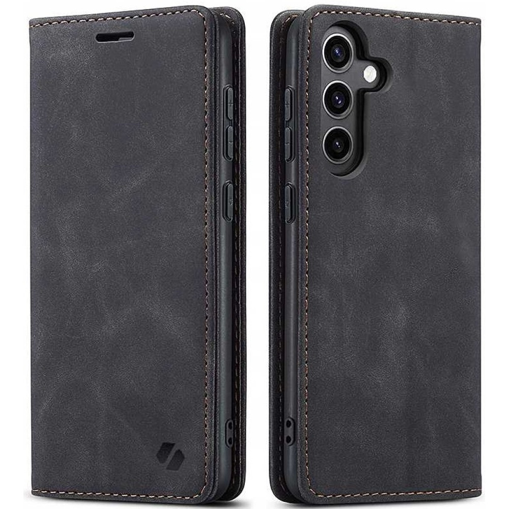Θήκη Samsung Galaxy S24 FE Spacecase Wallet Πορτοφόλι - Black (5905719113100)