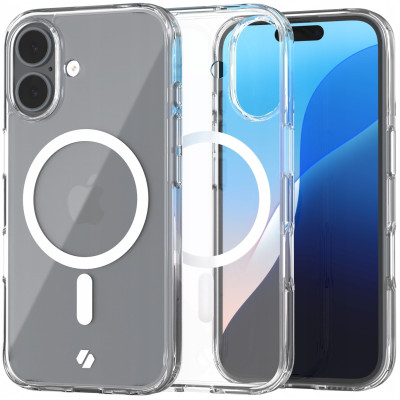 Θήκη iPhone 16 Spacecase Clear MagSafe Σκληρή Διάφανη με MagSafe - Transparent (5905719112141)