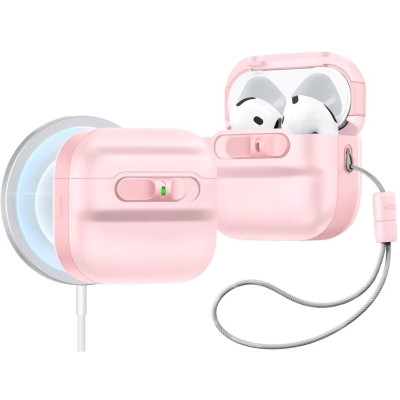 Θήκη AirPods 4th Gen ESR Pulse FlickLock Case HaloLock με MagSafe & Λουράκι Χειρός - Pink (4894240229040)