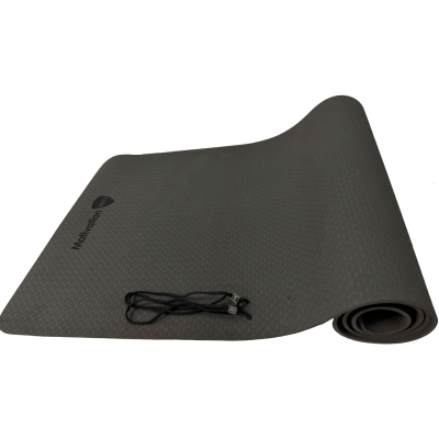 Στρώμα Γυμναστικής MotivationPro Yoga / Pilates με Ιμάντα Μεταφοράς 6mm Πάχος 183 x 61cm - Black (021281215273)