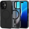 Θήκη iPhone 16 Spacecase Hybrid Fusion Mag Ημιδιάφανη Σκληρή με MagSafe - Black (5905719112370)