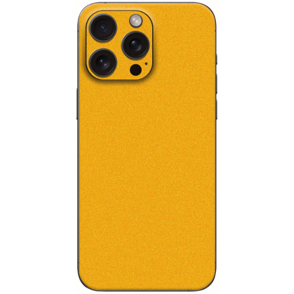 Αυτοκόλλητο Skin Προστασίας Πλάτης iPhone 16 Pro Max Gams Premium Vinyl Skin Back Plate - Yellow Satin (GAMS-VNL-SKIN-YS-001-083)