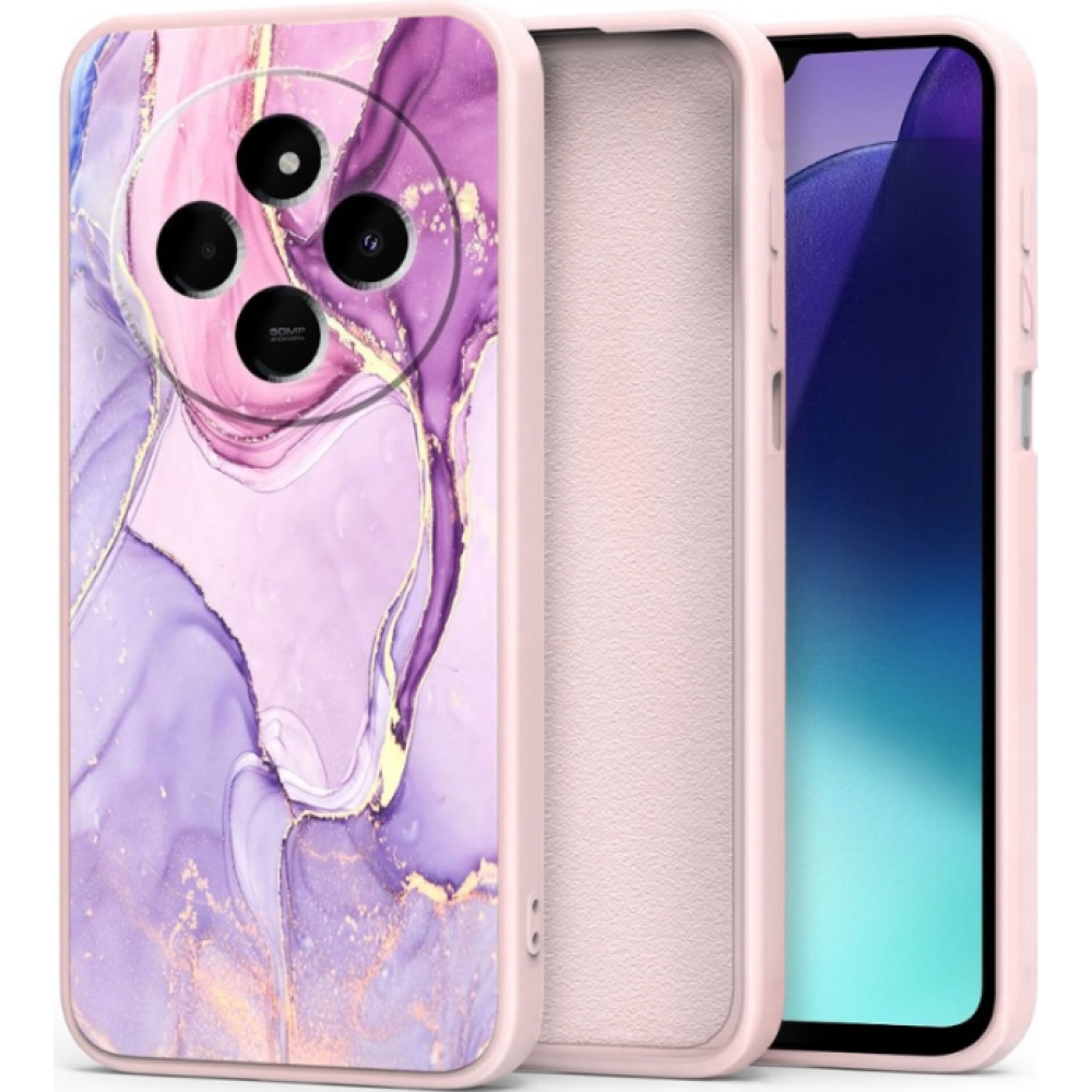Θήκη Xiaomi Redmi 14C / Poco C75 Tech-Protect Icon Σιλικόνης - Marble (5906302371044)