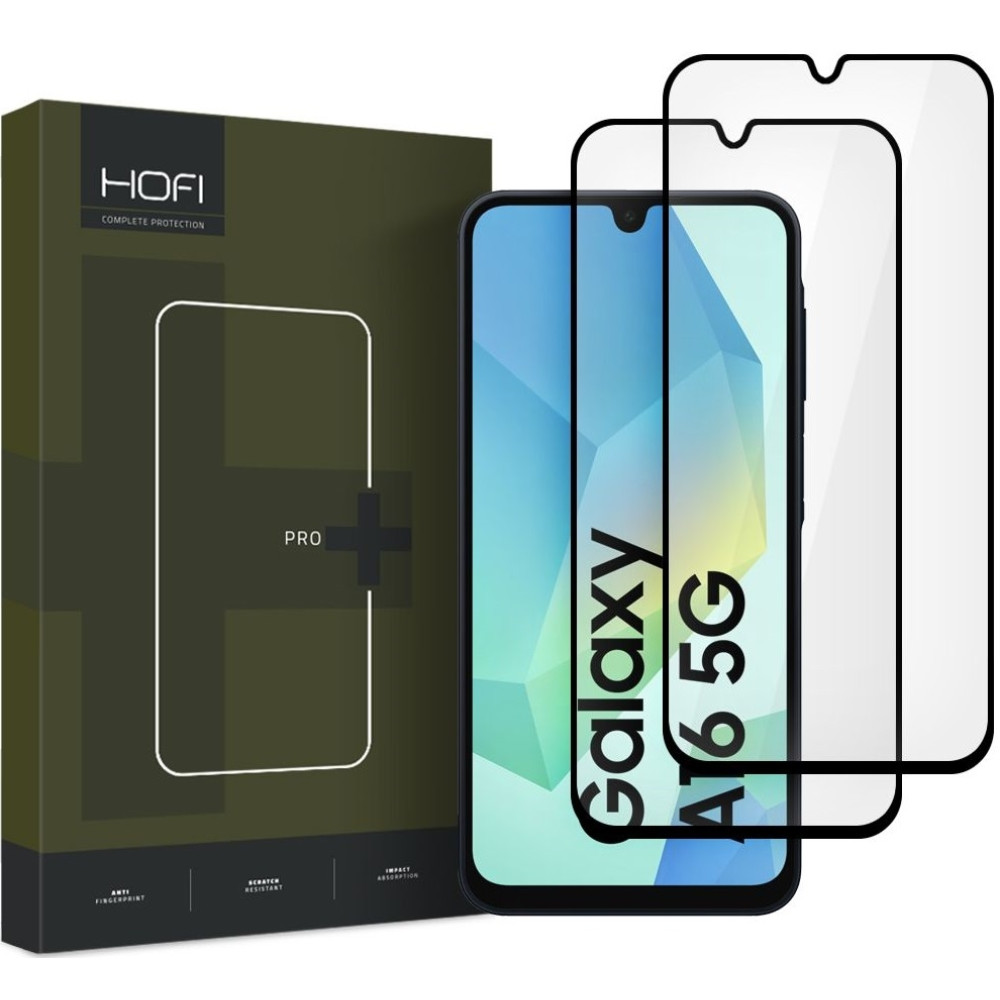 Tempered Glass Samsung Galaxy A17 / A26 / A16 Hofi Premium Pro+ Αντιχαρακτικό Γυαλί Προστασίας FullFace Οθόνης 2 Τεμάχια - Black (5906302372669)