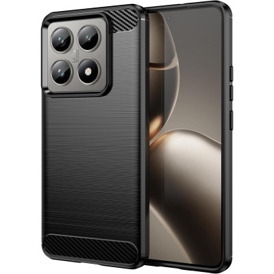 Θήκη Xiaomi 14T Pro Spacecase Carbon Σιλικόνης - Black (5905719113117)
