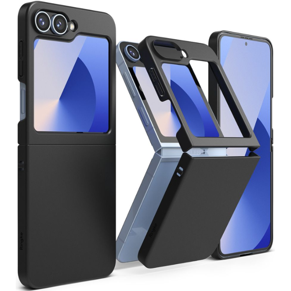 Θήκη Samsung Galaxy Z Flip7 FE / Z Flip6 Ringke Slim Ultra-Thin Cover PC Λεπτή Σκληρή - Black (8809961787614)