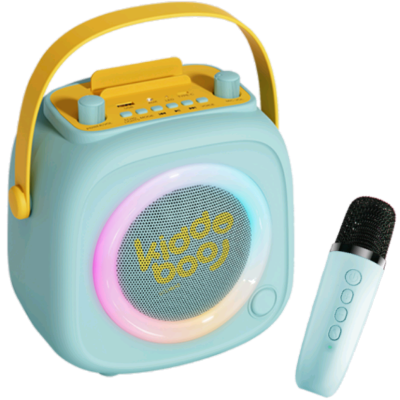 Ασύρματο Ηχείο Bluetooth Kiddoboo KidsVoice BT Speaker & Mic για Karaoke με Μικρόφωνο / Βάση Στήριξης Smartphone & RGB Φωτισμό - Mint (KB23028MNT)