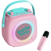 Ασύρματο Ηχείο Bluetooth Kiddoboo KidsVoice BT Speaker & Mic για Karaoke με Μικρόφωνο / Βάση Στήριξης Smartphone & RGB Φωτισμό - Pink (KB23028PNK)