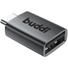 Αντάπτορας Buddi Ease Type-C (Male) σε USB-A (Female) 5 Έτη Εγγύηση - Grey (8719246459368)