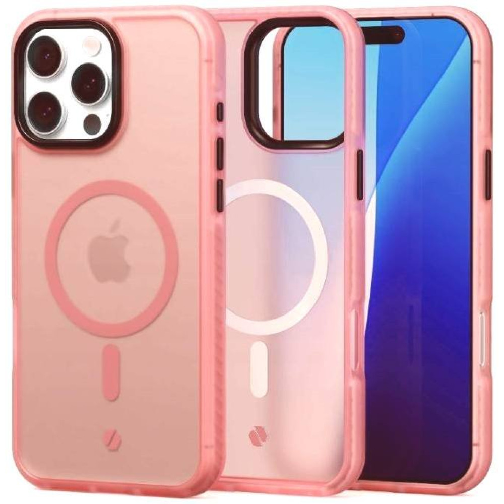 Θήκη iPhone 16 Pro Spacecase Hybrid Fusion Mag Ημιδιάφανη Σκληρή με MagSafe - Pink (5905719112462)