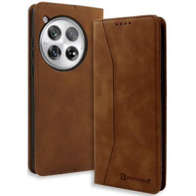 Θήκη OnePlus 12 Bodycell Book Case Πορτοφόλι - Brown (5206015079771)