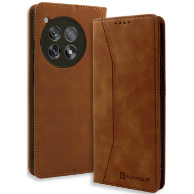 Θήκη OnePlus 12R Bodycell Book Case Πορτοφόλι - Brown (5206015079801)
