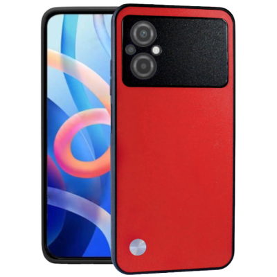 Θήκη Xiaomi Poco M5 Bodycell Vegan Cover Σκληρή - Red (5206015078361)