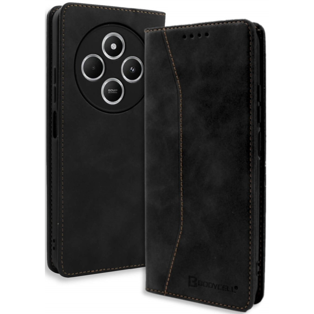 Θήκη Xiaomi Redmi 14C / Poco C75 Bodycell Book Case Πορτοφόλι - Black (5206015080036)