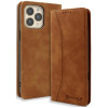 Θήκη iPhone 16 Pro Bodycell Book Case Πορτοφόλι - Brown (5206015079719)